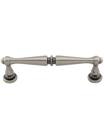 Edwardian Cabinet Pull - 3 3/4 inch Center-to-Center in Antique Pewter.